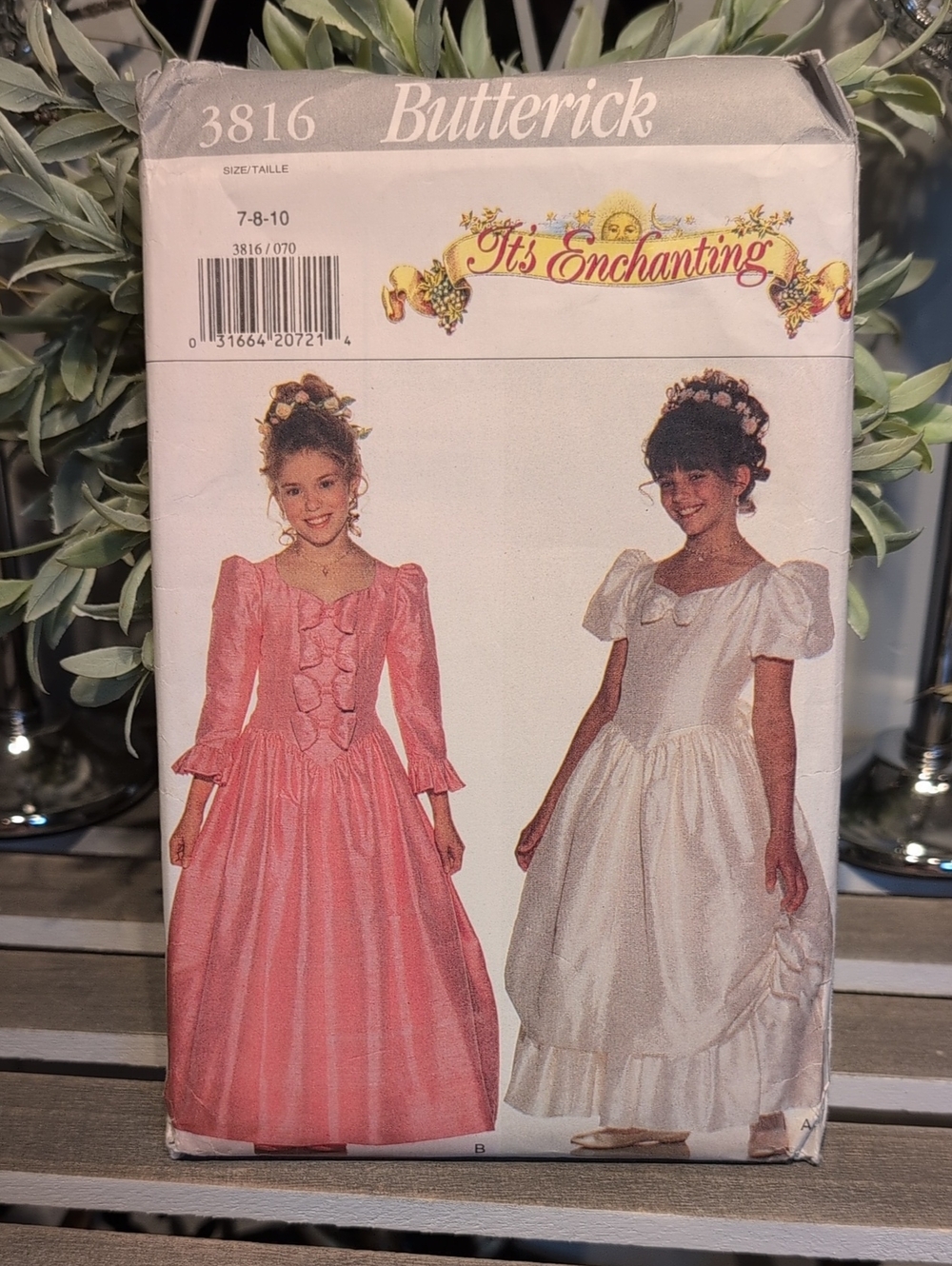 Butterick princess costume dress sewing pattern for girls —